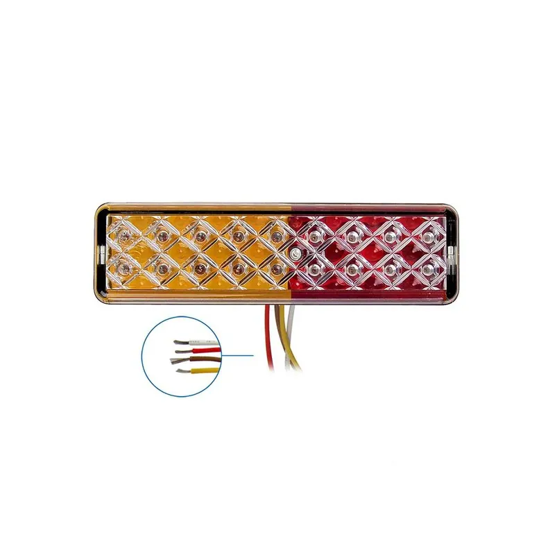 Rückleuchte 12/24V 3 Funktionen 135x38mm LED mit Halter schwarz – Hochwertige LED Beleuchtung Neue Ware