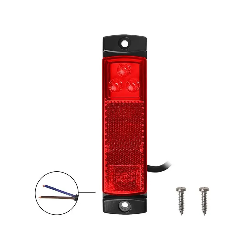 Positionsleuchte hinten 12/24V rot 126x30mm LED – Hochwertige LED Beleuchtung Zertifiziert