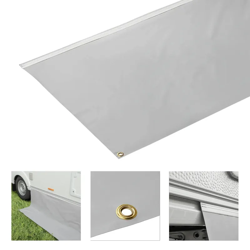 10x Wamovo Windblende Unterbodenschutz Unterboden Bereifungsschutz PVC 50cm Höhe Markenware
