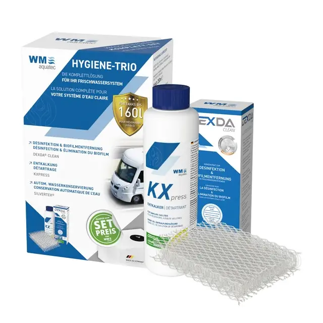 Komplettschutz Hygiene Trio für Frischwassersystem Kracherpreis