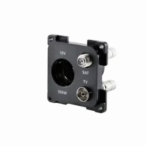Neu Einbausteckdose DIN TV + SAT 12 V