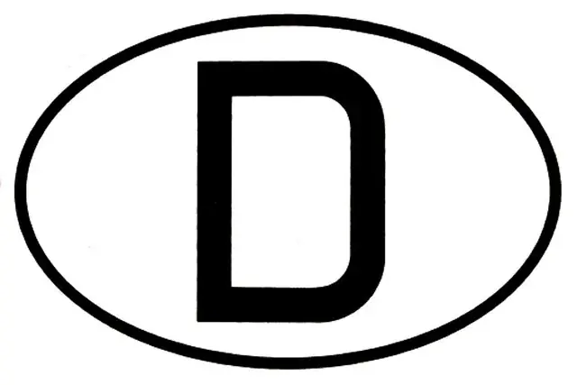 D-Schild Euro-Norm Direkt Vom Hersteller