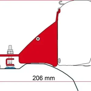 Adapterkit zu Wandmarkise FIAMMA F45 / 43 passend für Ducato/Jumper/ Boxer ab BJ 2006 Günstig