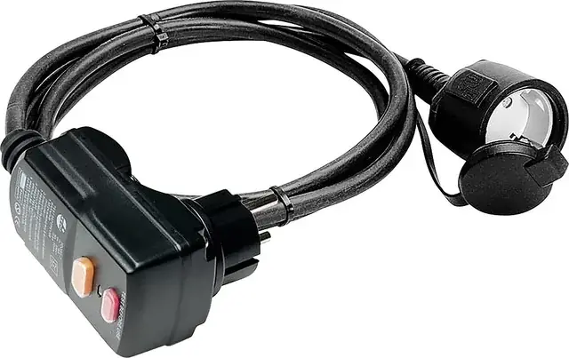 Neu Im Sortiment PRCD-Schutzstecker Weingärtner mit Leitung 230 V / 16 A Kabellänge 2 m Farbe schwarz