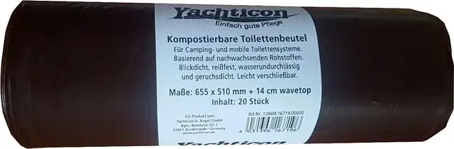 Saisonangebot Toilettenbeutel Yachticon kompostierbar f. Klapptoilette Inhalt 20 Stück