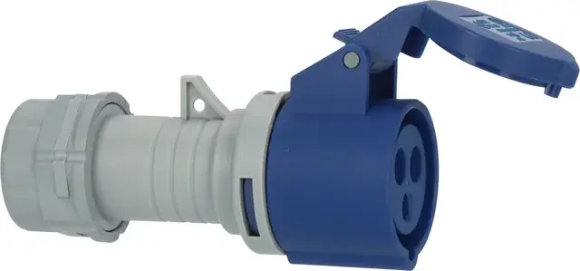 CEE Kupplung 230V/16A IP44 mit LED Spannungsanzeige Preiswert