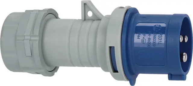 CEE Stecker 230V/16A IP44 mit LED Spannungsanzeige Wochenendangebot