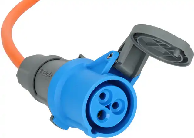 Verl.-Kabel 5m CEE Stecker/ CEE Kupplung H07RN-F 3G2,5, orange, 230 V/16A Preiswert