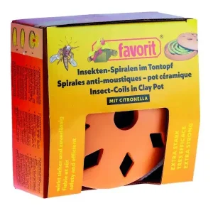Insektenspiralen Terrakotta Räuchertopf Citronella Aktuell
