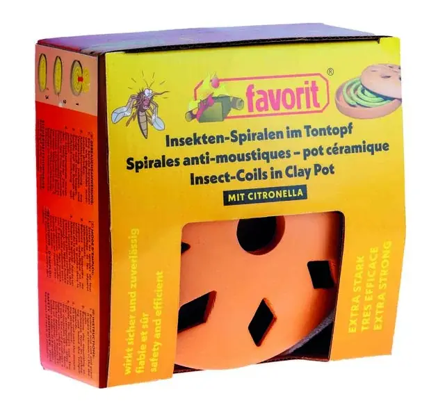 Insektenspiralen Terrakotta Räuchertopf Citronella Aktuell