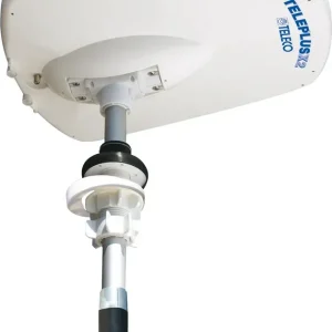 Finale Aktion DVB-T2 Antenne Teleco Teleplus X2/165 VU, VHF UHF V/O, 2-fache Polarität AT412 G5, Mast 165 cm
