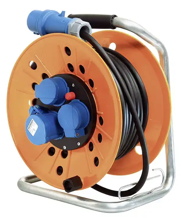 Kabeltrommel CEE 230 V Kabellänge 25 m Farbe orange Neue Ware