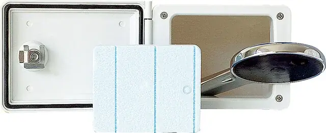 Durchreiche mit Winterisolierung Ausschnitt 13,5 x 9,9 cm Wohnwagenwand bis 2,5 cm Begrenztes Angebot
