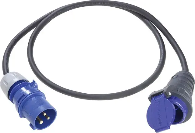 Nur Für Kurze Zeit CEE-Adapterleitung Weingärtner Schweiz Vollgummi-Kupplung Typ 23 16A/250V, CEE 3-polig 1,5m Farbe schwar