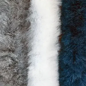 Bestseller Superflausch-Türvorhang blau/weiß/grau