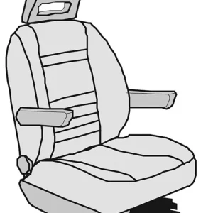Highlight Schonbezug Isri Atessa Sitz Basis Ducato bis 5/2014 Velours, 2-teilig
