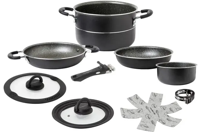 Billig Topfset BRUNNER Pirate 7 + 1 Durchm. 22 cm