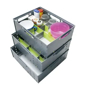 Echt Stautower 3er-Set purvario Stapelboxen