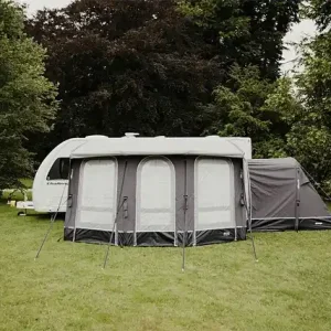 Saisonangebot Caravan Vorzelt Vango Tuscany Air 400 Elements ProShield, kein Boden Farbe grau