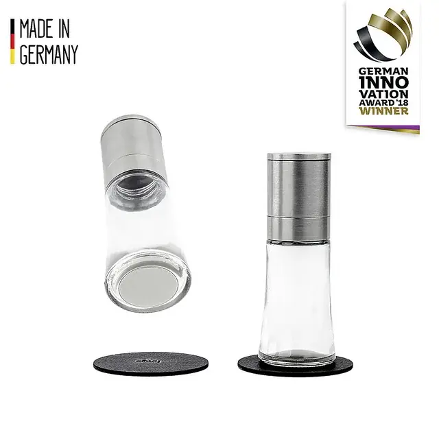 Günstig Magnet-Gewürzmühlen silwy 2 Stück inkl. Metall-Nano-Gel-Pads