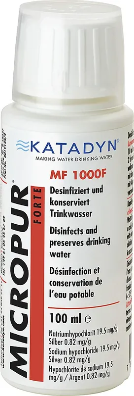 Ausverkauf Trinkwasserdesinfektion Micropur Forte 1.000 F 100 ml