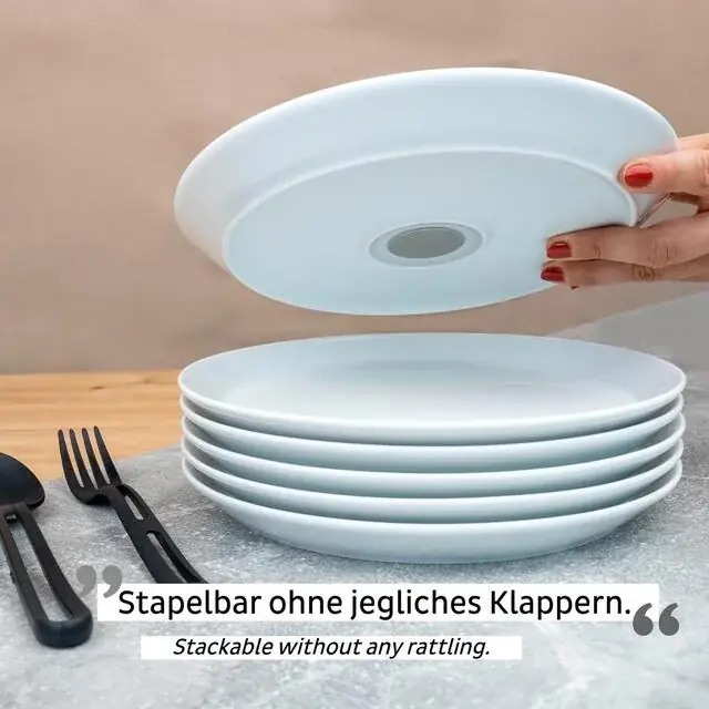 Angebot Porzellan-Magnetteller silwy 2er-Set, Farbe weiß