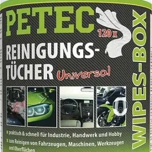 Reinigungstücher Petec Wipes-Box Inhalt 120 Tücher Sonderangebot