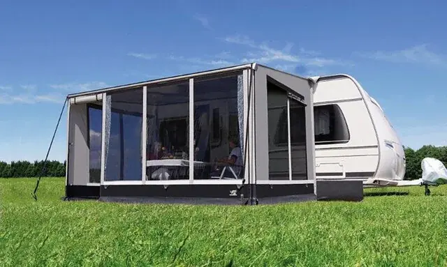 Seitenwände WIGO Rolli Classi 250 cm Fb. schwarz/grau Zertifiziert