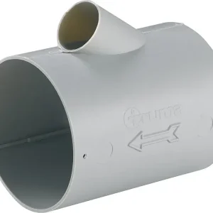 Abzweig-T AT truma Durchmesser 65 / 72 mm Ausgang Durchmesser 22 mm Farbe achatgrau Neu Im Sortiment
