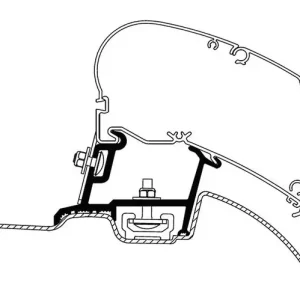 Adapter zu Thule Omnistor 6300 /6200 passend für MB Sprinter ab 2007 und VW Crafter 2007 – 2016 Markenware