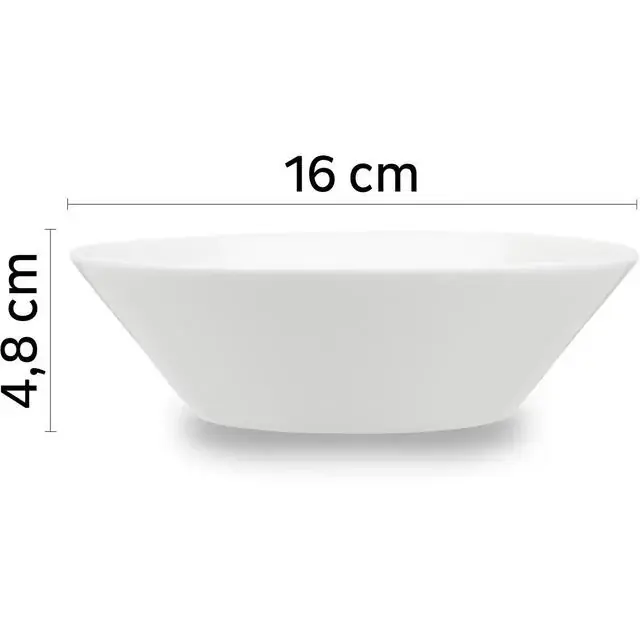Porzellan-Magnet-Bowls 2er-Set weiß Neu