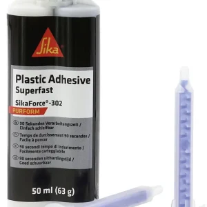 SikaForce®-302 2 Kompo- nenten Klebstoff für z.B. Kunststoffe, Inhalt 50 ml Farbe schwarz Bestpreis