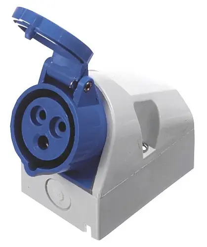 Garantierte Lieferung Wanddose CEE 16 A / 230 V Farbe blau