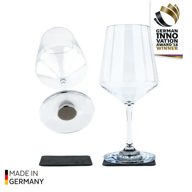 Magnet Kunststoffglas WEIN CLASSIC Nur Heute