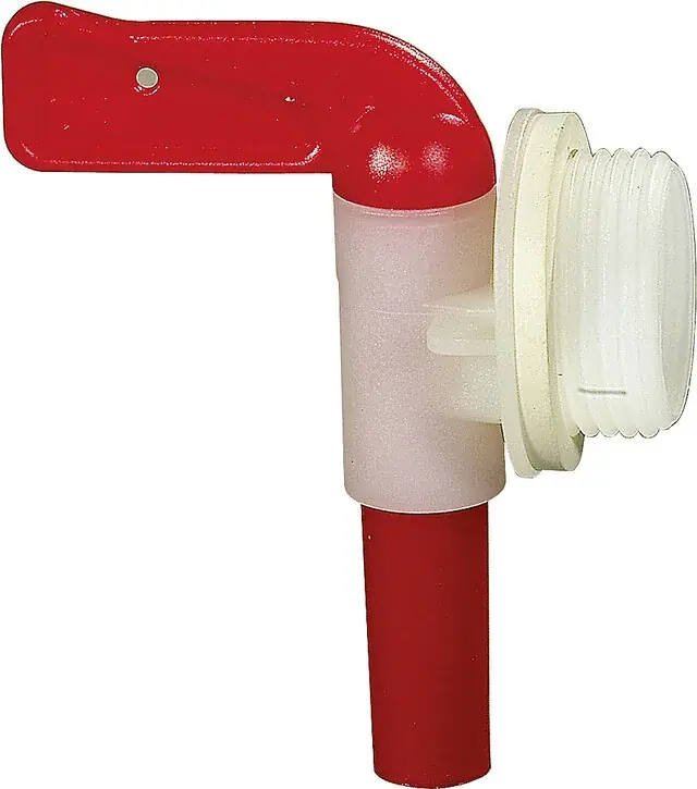 Auslaufhahn 3 / 4 Zoll – Gewinde Auslauf Ø 10 mm Farbe rot Saisonangebot