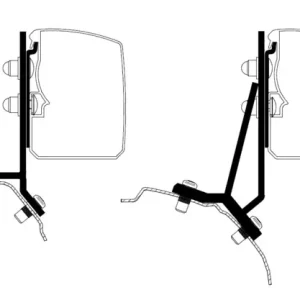 Adapter THULE zu Wandmarkise Omnistor 3200 Ford Transit/Tourneo Custom Minivan Fixed _LHD_ Nur Heute
