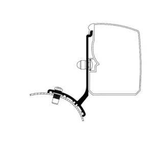 Adapter THULE zu Wandmarkise Thule Omnistor 3200 passend für Trafic/Vivaro/Talento/ NV300 Minivan Fixed Versand Am Gleichen Tag