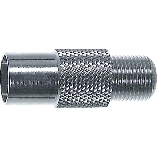 Koax-Stecker / F-Kupplung IEC/F Echt