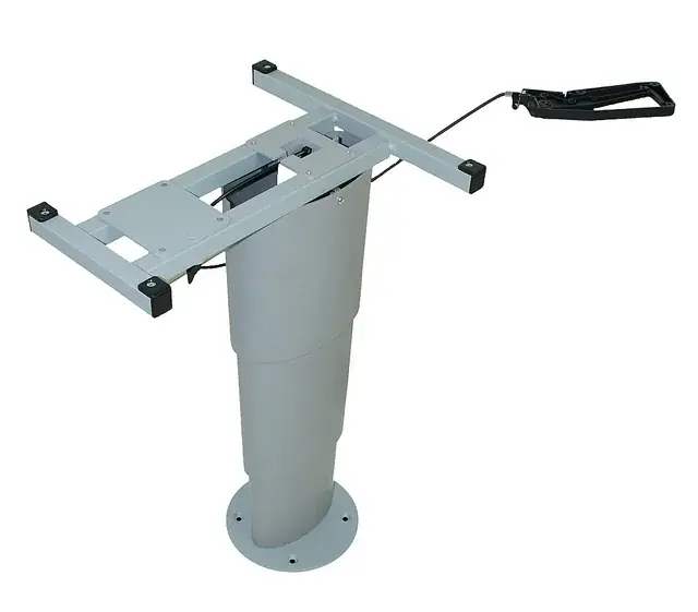 Einsäulen-Hubtisch Primero Comfort HSK Höhe 32,5 – 68,5 cm Farbe silbergrau Letzte Chance