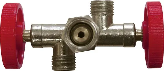 Begrenztes Angebot Zweiwegeventil G 1 / 4 LH-ÜM x 2 x G 1 / 4 LH-KN