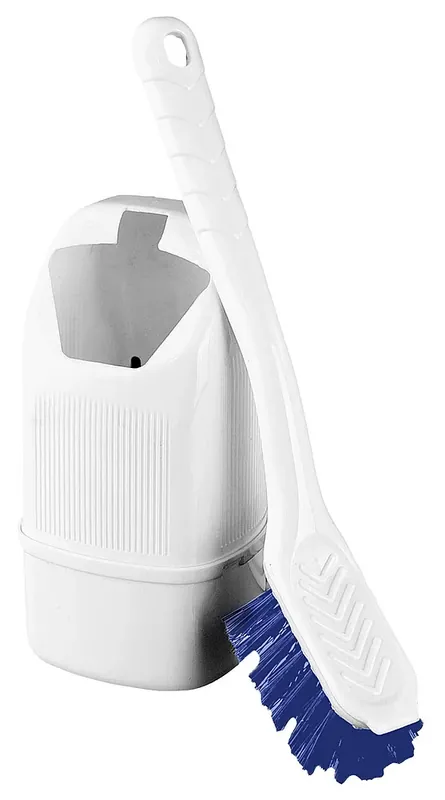Toilettenbürste Toby mit Silikonbürste, weiß Kracherpreis