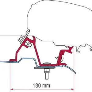 Günstig Adapterkit FIAMMA 3-tlg. passend für F65 / F80 Mercedes Sprinter/VW Crafter High Roof