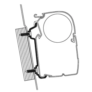 Adapterkit 2-tlg. Zu Wandmarkise THULE Omnistor Serie 5 / 8 passend für Ford Transit Hochdach Geprüft