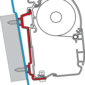 Adapterkit 2-tlg FIAMMA F45S/ F45L passend für Ford Transit High Roof Top-Angebot