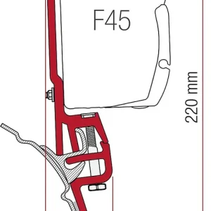 Begrenztes Angebot Adapter Fiamma Kit Brandrup pa ssend für VW T4 zu F35/F452 Ha lterungen