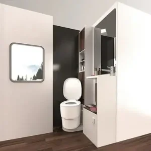 Clesana C1 Toilette mit L-Adapter, weiß Finale Aktion