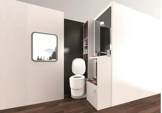 Clesana C1 Toilette mit L-Adapter, weiß Finale Aktion