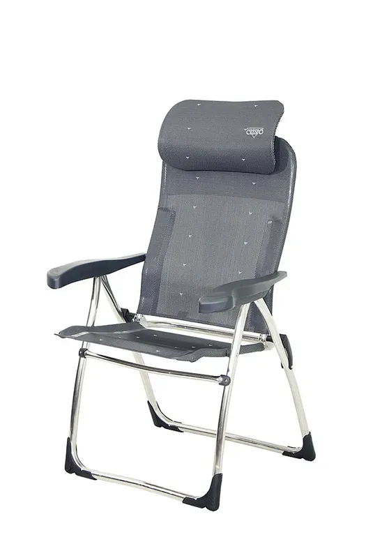 Preisreduziert Klappstuhl CRESPO Compact anatomisch Alu Farbe anthrazit