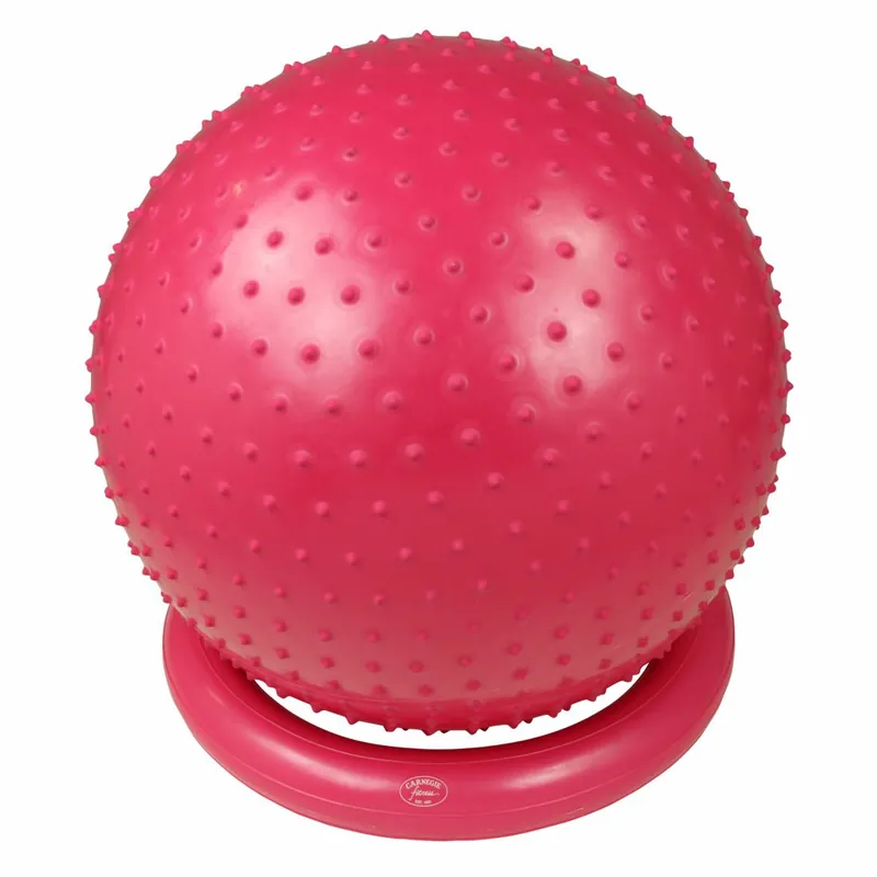 Carnegie Massageball Ø 65 Noppen-Ball Gymnastikball + Pumpe & Ballschale, geeignet für Selbstmassage Günstig