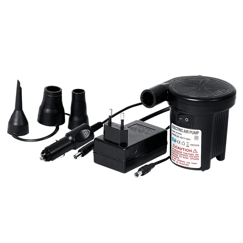 Versand Am Gleichen Tag Jilong Elektro Luftpumpe 230V / 12V Luft-Kompressor 25 mbar elektrische Pumpe mit 3 Adaptern